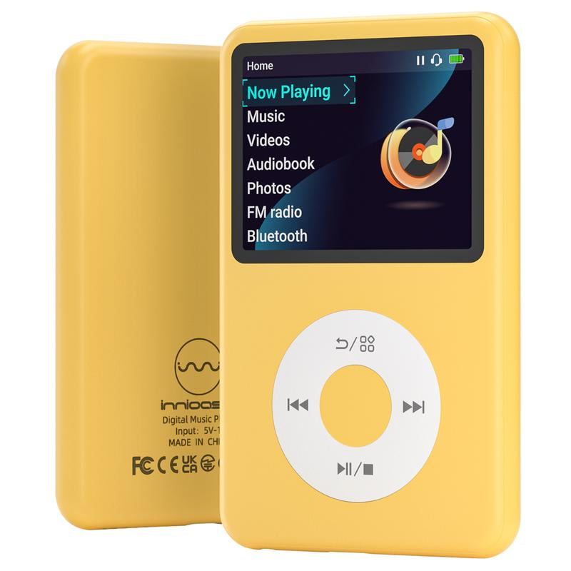Innioasis Y1 Retro Y2K MP3 Player with Bluetooth 2.4" Portable Mini Hifi Video Upgrade Cool Gift 2025 Walkman-Style Music&Story Player for Kids Classic Click Wheel Control