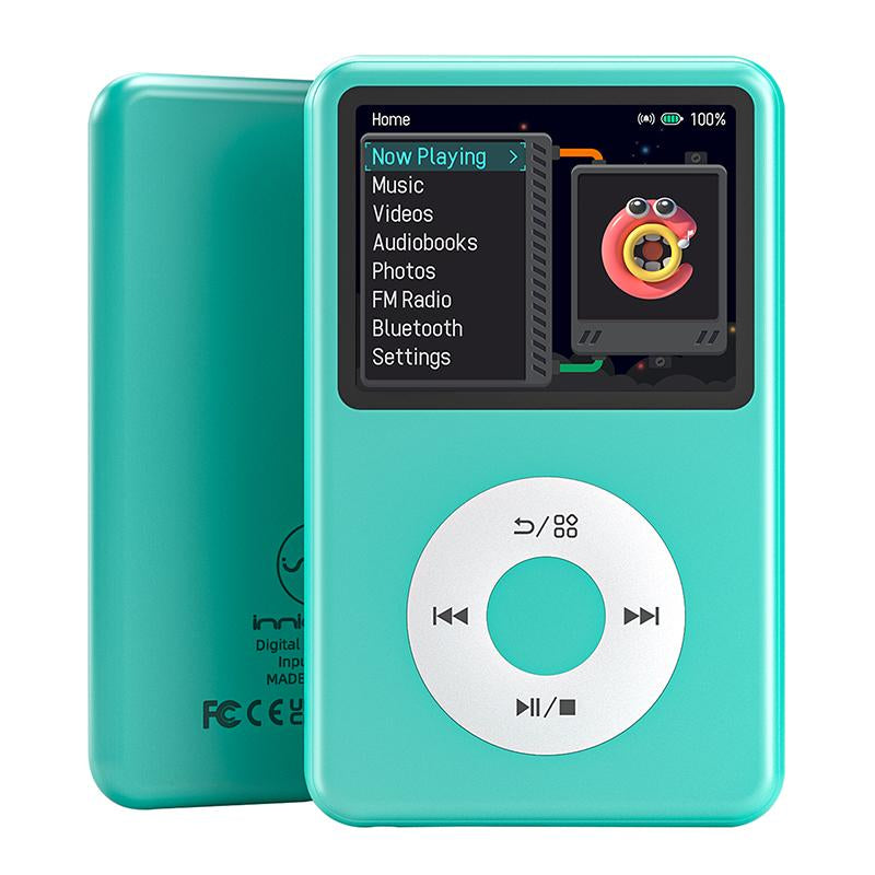 Innioasis Y1 Retro Y2K MP3 Player with Bluetooth 2.4" Portable Mini Hifi Video Upgrade Cool Gift 2025 Walkman-Style Music&Story Player for Kids Classic Click Wheel Control