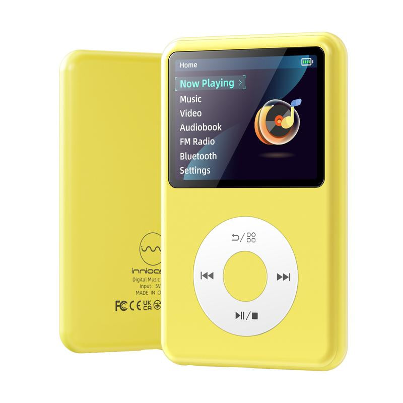 Innioasis Y1 Retro Y2K MP3 Player with Bluetooth 2.4" Portable Mini Hifi Video Upgrade Cool Gift 2025 Walkman-Style Music&Story Player for Kids Classic Click Wheel Control