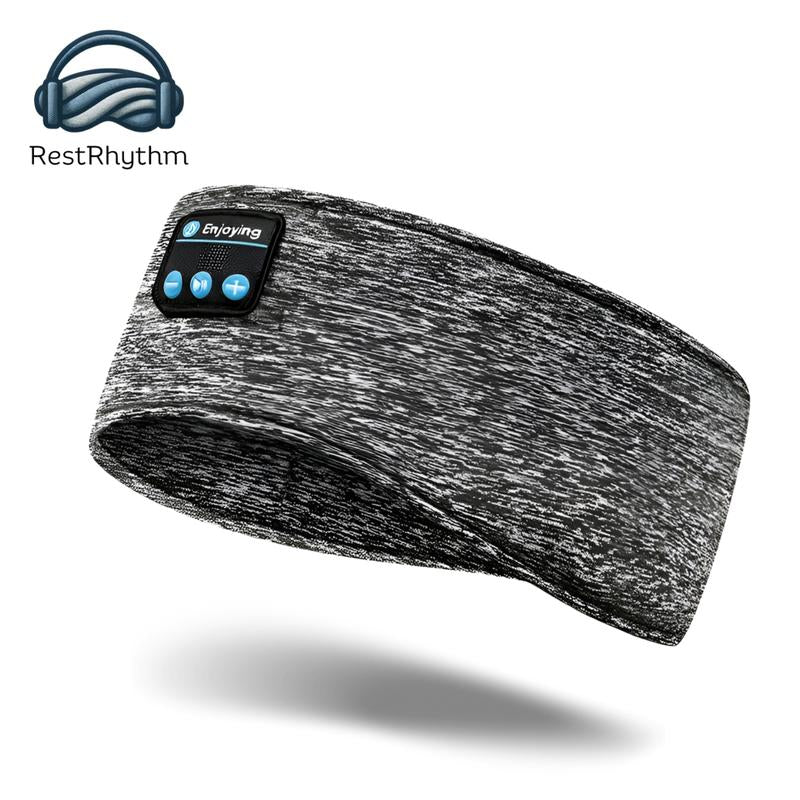 Restrhythm Sleep Headphones Bluetooth - Adjustable Wireless Headband - Fast Charging Headset with Noise Isolating Earbud - Comfort for Rest, Workouts & Travel