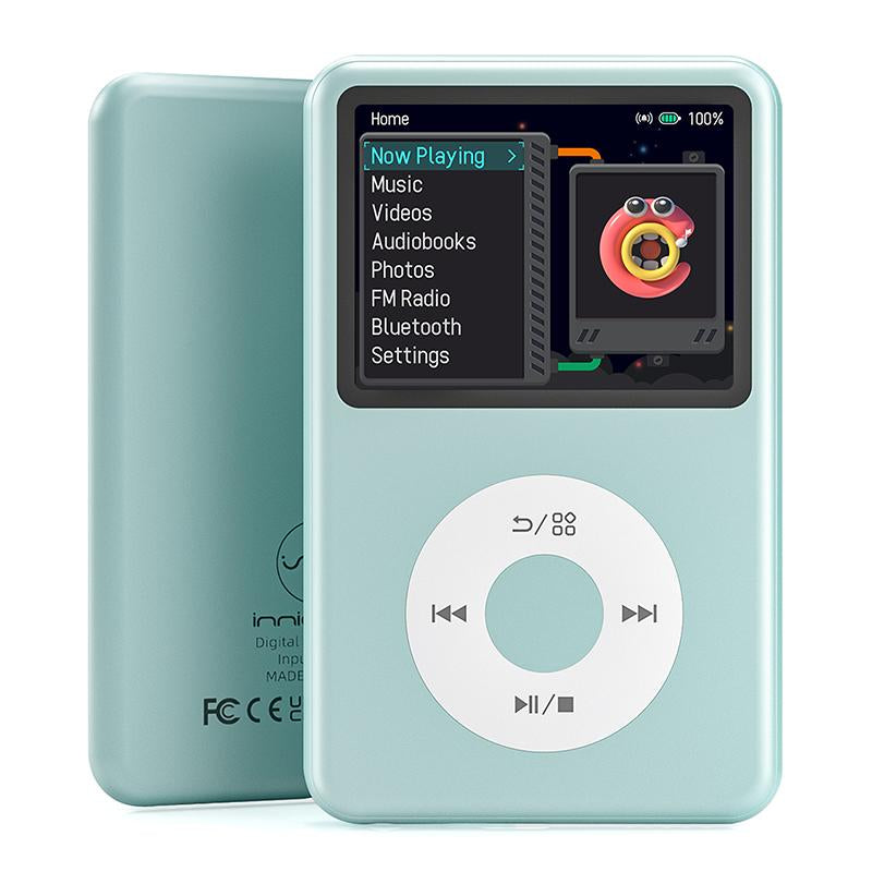 Innioasis Y1 Retro Y2K MP3 Player with Bluetooth 2.4" Portable Mini Hifi Video Upgrade Cool Gift 2025 Walkman-Style Music&Story Player for Kids Classic Click Wheel Control