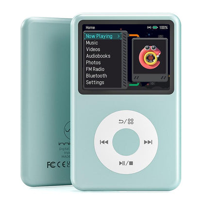 Innioasis Y1 Retro Y2K MP3 Player with Bluetooth 2.4" Portable Mini Hifi Video Upgrade Cool Gift 2025 Walkman-Style Music&Story Player for Kids Classic Click Wheel Control