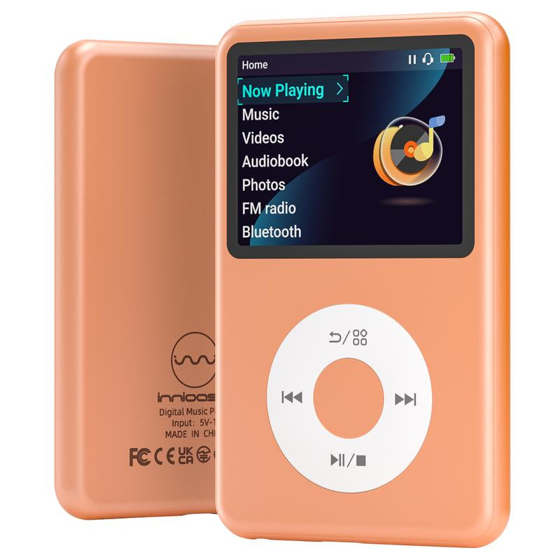 Innioasis Y1 Retro Y2K MP3 Player with Bluetooth 2.4" Portable Mini Hifi Video Upgrade Cool Gift 2025 Walkman-Style Music&Story Player for Kids Classic Click Wheel Control