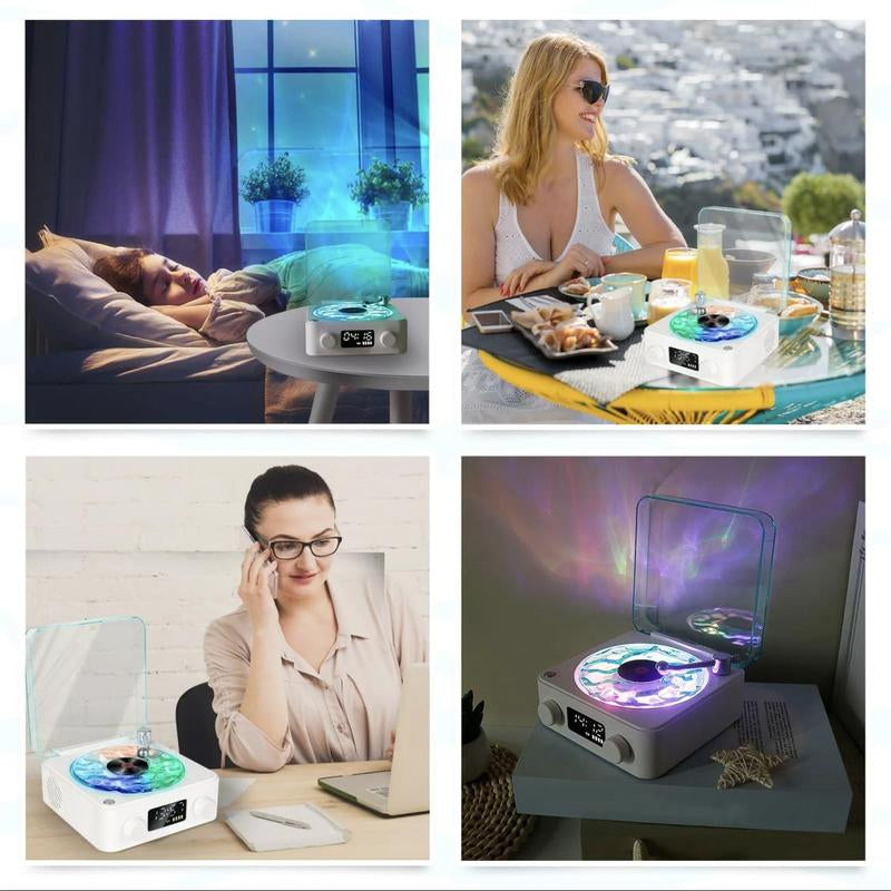 Wireless Speaker, White Noise Speaker, Multifunctional Desktop Speaker with USB Port & AUX Input, Speaker with Adjustable Ambient Light Modes, Halloween Gift #TOP PICKS