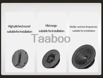 8 Inch Three-Way Labyrinth Speaker Empty Box Bookshelf Speaker Home Speaker DIY Hifi Audio Wooden Handmade Box Passive Speaker
