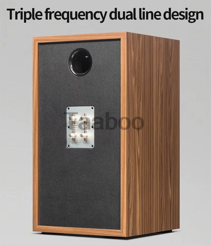 8 Inch Three-Way Labyrinth Speaker Empty Box Bookshelf Speaker Home Speaker DIY Hifi Audio Wooden Handmade Box Passive Speaker