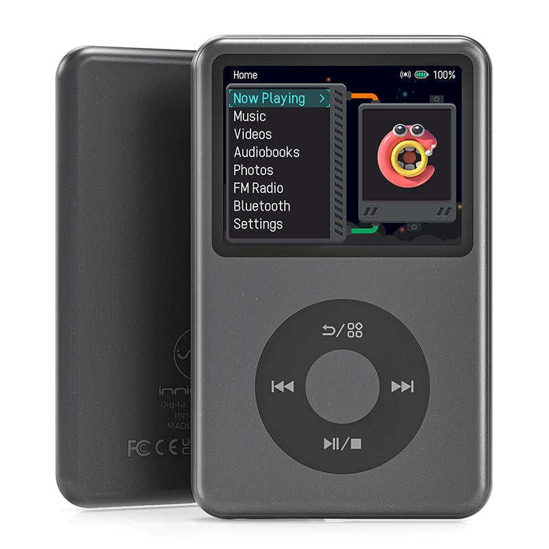 Innioasis Y1 Retro Y2K MP3 Player with Bluetooth 2.4" Portable Mini Hifi Video Upgrade Cool Gift 2025 Walkman-Style Music&Story Player for Kids Classic Click Wheel Control