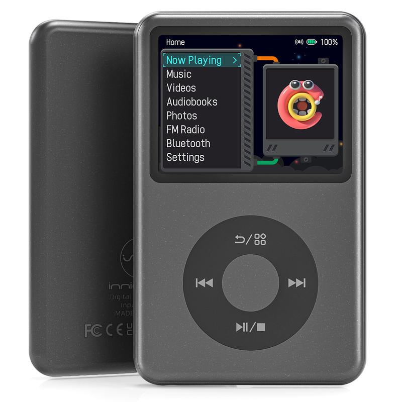 Innioasis Y1 Retro Y2K MP3 Player with Bluetooth 2.4" Portable Mini Hifi Video Upgrade Cool Gift 2025 Walkman-Style Music&Story Player for Kids Classic Click Wheel Control