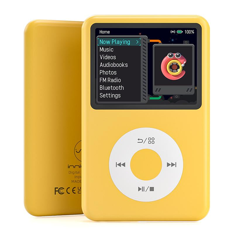 Innioasis Y1 Retro Y2K MP3 Player with Bluetooth 2.4" Portable Mini Hifi Video Upgrade Cool Gift 2025 Walkman-Style Music&Story Player for Kids Classic Click Wheel Control