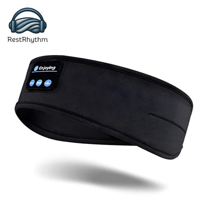 Restrhythm Sleep Headphones Bluetooth - Adjustable Wireless Headband - Fast Charging Headset with Noise Isolating Earbud - Comfort for Rest, Workouts & Travel