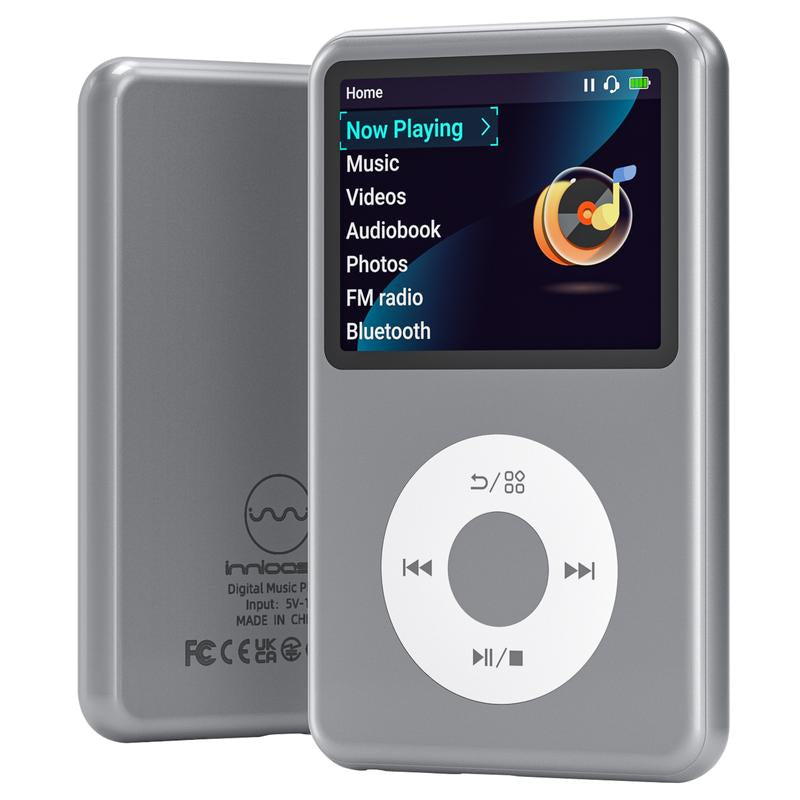 Innioasis Y1 Retro Y2K MP3 Player with Bluetooth 2.4" Portable Mini Hifi Video Upgrade Cool Gift 2025 Walkman-Style Music&Story Player for Kids Classic Click Wheel Control